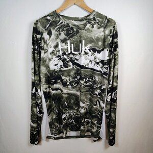 Huk Men's XL Performance Fishing Mossy Oak Long Sleeve Shirt